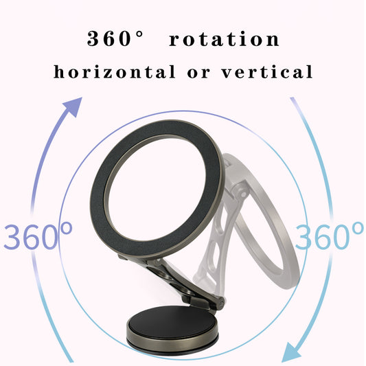 Multifunctional Strong Magnetic Mobile Phone Car Holder, 360 Degree Rotation, Adjustable Angle, Suitable for Apple and Android Phones