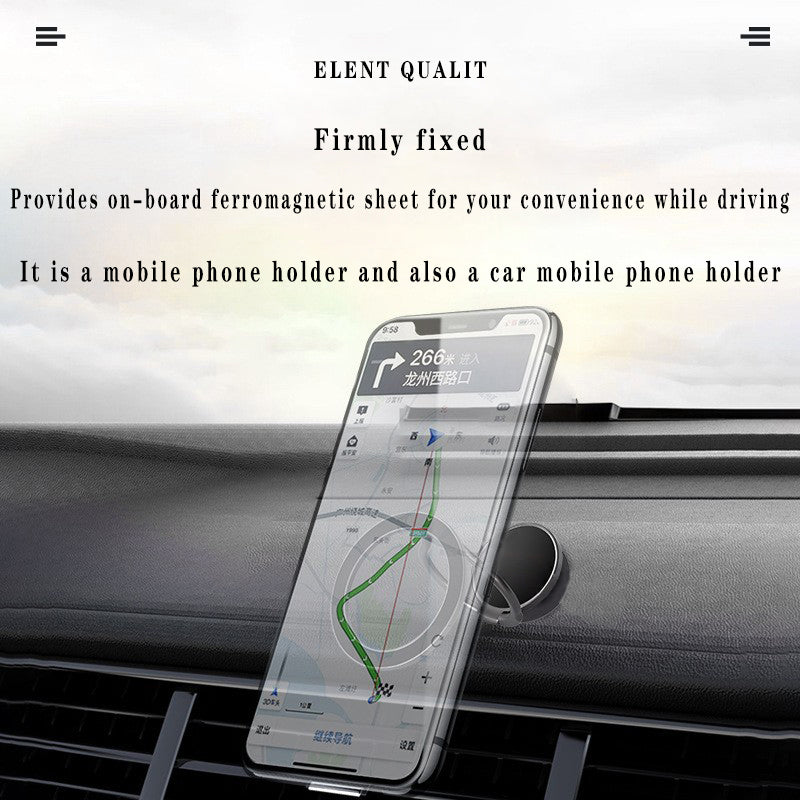 Dual-Sided Magnetic Car Phone Holder, 360° Adjustable MagSafe Mount for iPhone & Android Smartphones
