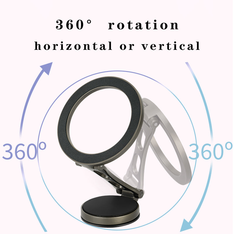 Multifunctional Strong Magnetic Mobile Phone Car Holder, 360 Degree Rotation, Adjustable Angle, Suitable for Apple and Android Phones