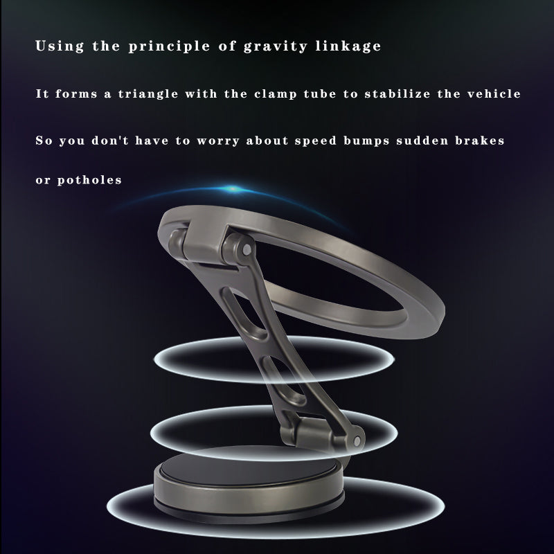 Multifunctional Strong Magnetic Mobile Phone Car Holder, 360 Degree Rotation, Adjustable Angle, Suitable for Apple and Android Phones